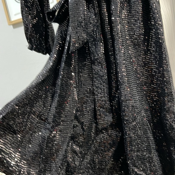 JM Studio Black sequin dress, size 10P - Picture 2 of 13